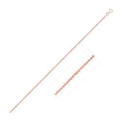 14 k Rose Gold Cable Link Chain 0.5 mm