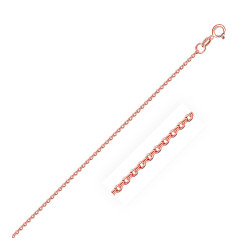 14 k Rose Gold Cable Link Chain 1.1 mm